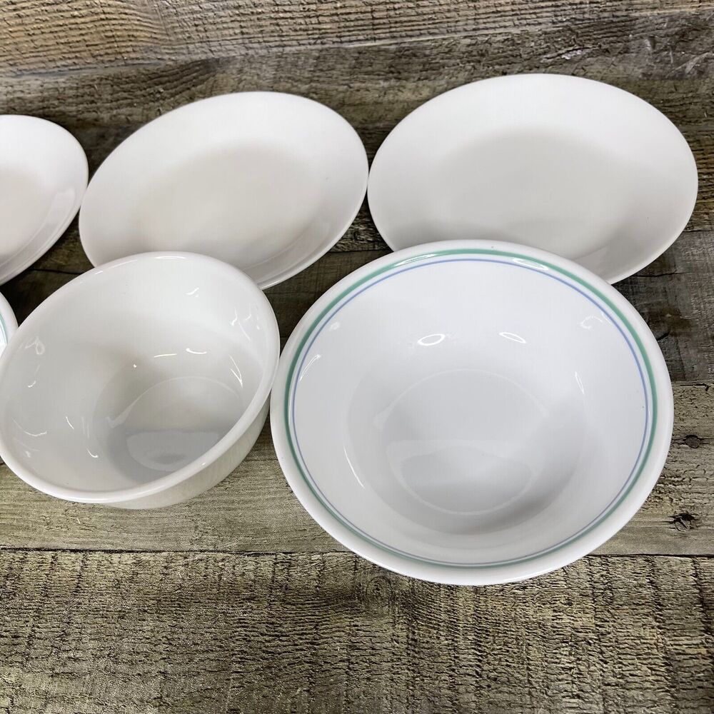 Vintage Correlle Dishes Lot of Bowls & Plates Made in USA - Picture 7 of 16